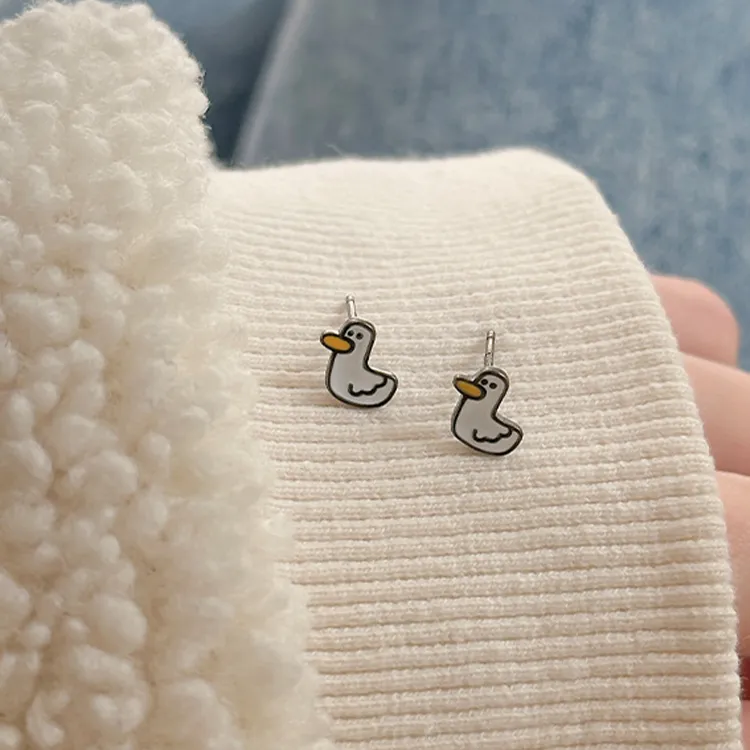 JKEM 999 Fine Silver Stud Earrings Women's-2
