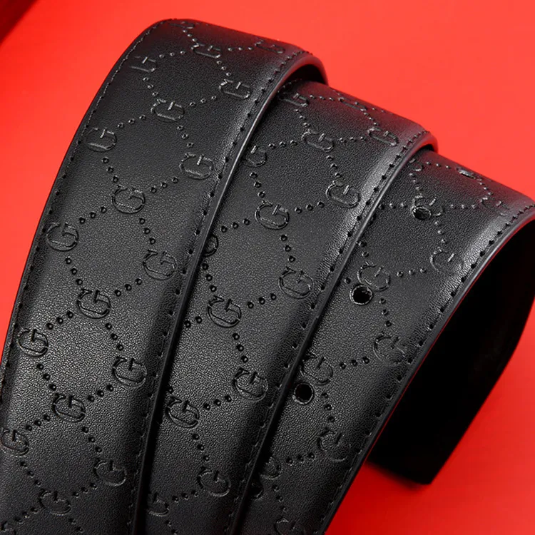 JKEM Cow Split Leather Belts Unisex 3.5cm-6