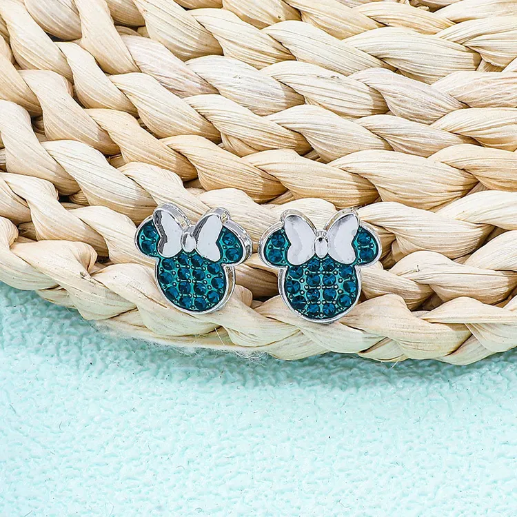 JKEM Zinc Alloy/Zircon Stud Earrings Women's-6