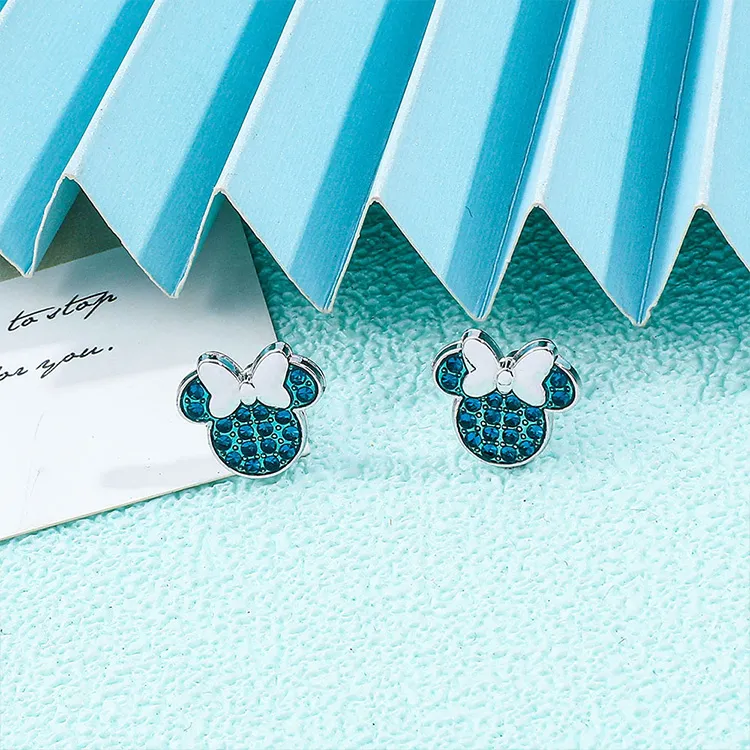 JKEM Zinc Alloy/Zircon Stud Earrings Women's-2