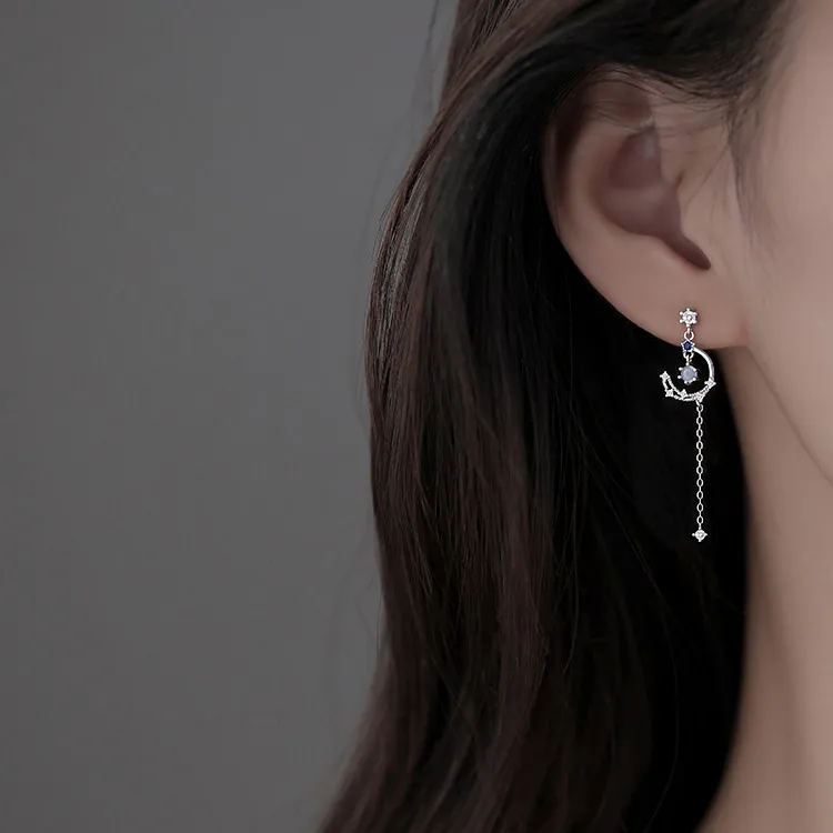 JKEM 925 Silver/alloy/resin Earrings Women's-3