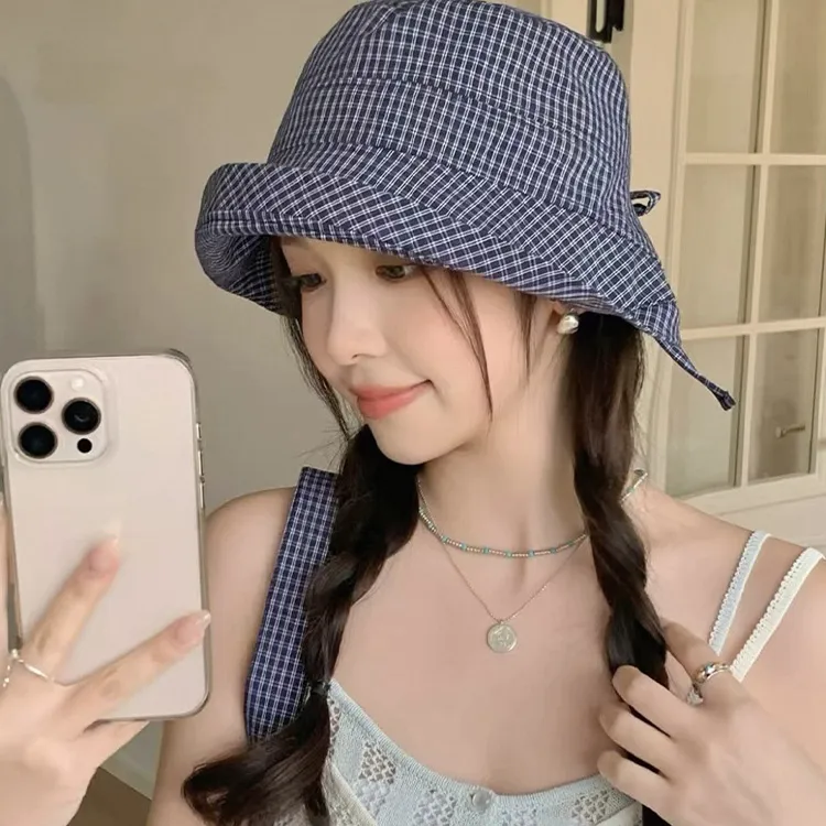 JKEM Polyester Bucket Hats Women's-11