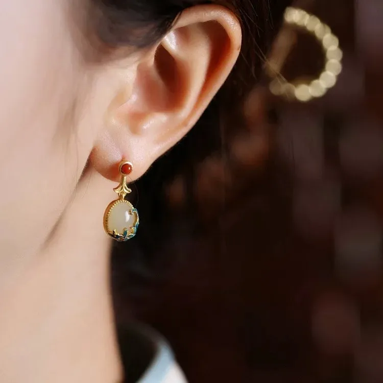 JKEM Resin Stud Earrings Women's-7