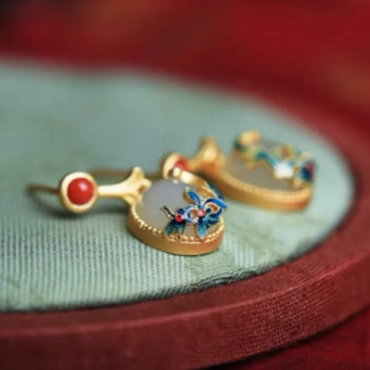 JKEM Resin Stud Earrings Women's-3