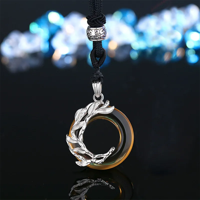 JKEM Glass Cat Eye Necklaces Unisex-1