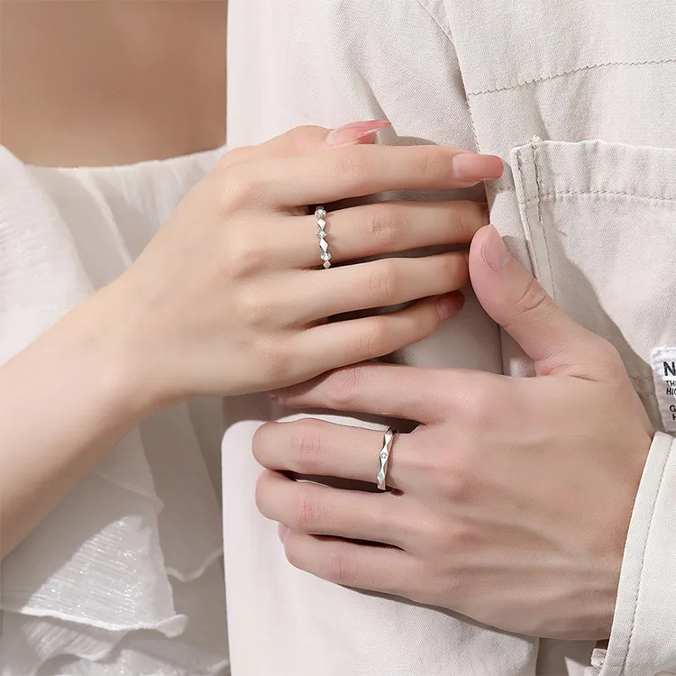 JKEM 925 Sterling Silver Rings Unisex-7