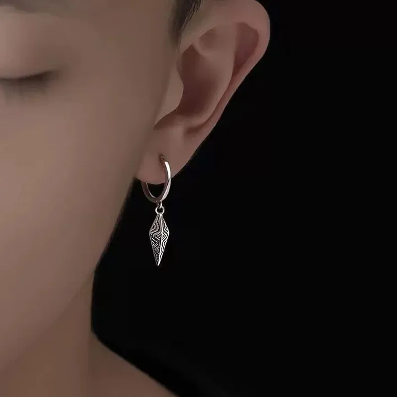 JKEM Titanium Steel Earrings Unisex-1