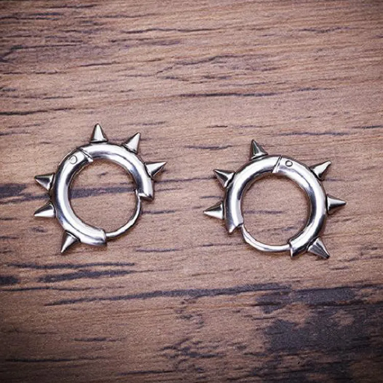 JKEM Titanium Steel Earrings Unisex-6