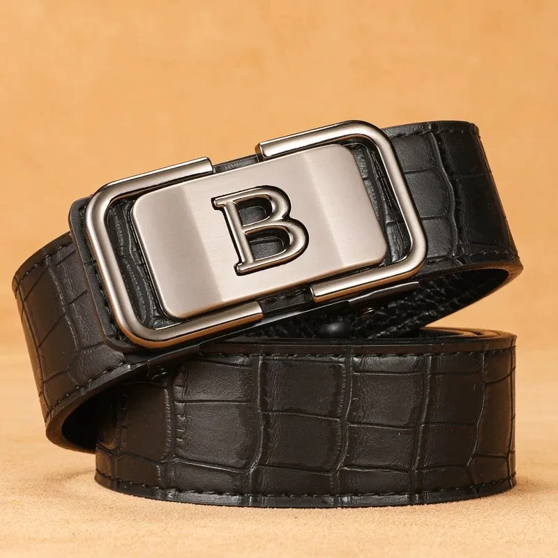 JKEM Alloy Leather Belts Unisex 4cm-15