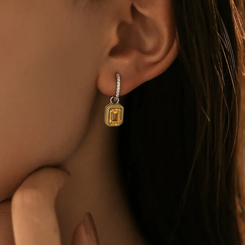 JKEM S925 Silver Earrings Women's-8