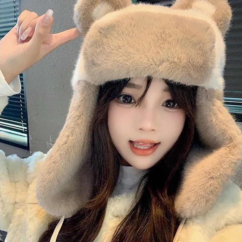 JKEM Rabbit Hair Hats & Caps Unisex-3