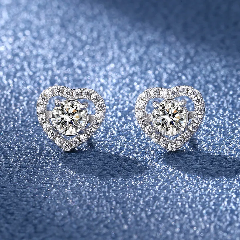JKEM 925 Sterling Silver Stud Earrings Women's-6