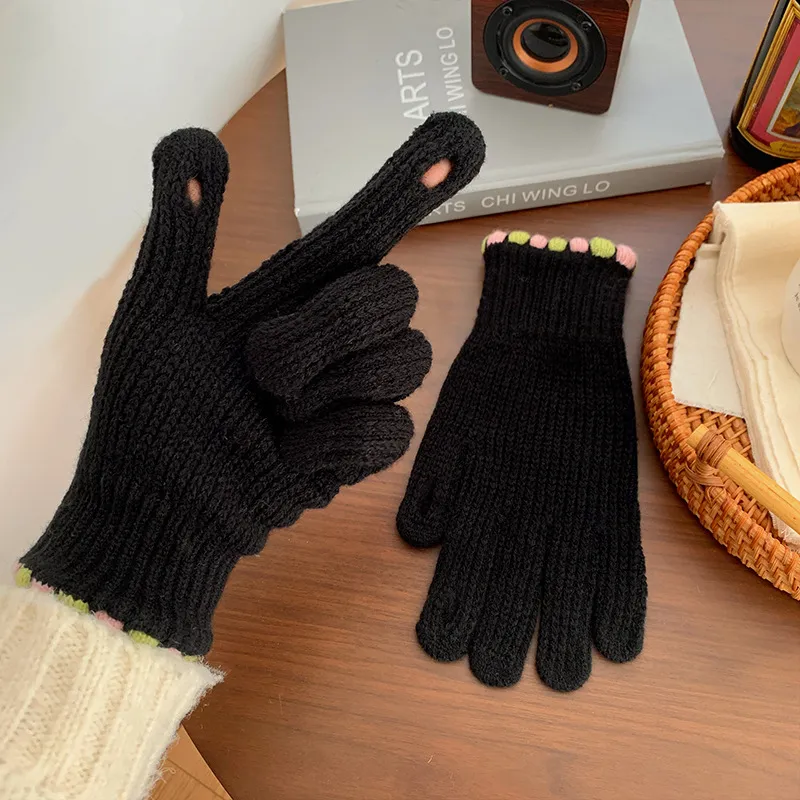JKEM Polyester Knit Gloves Women's-1