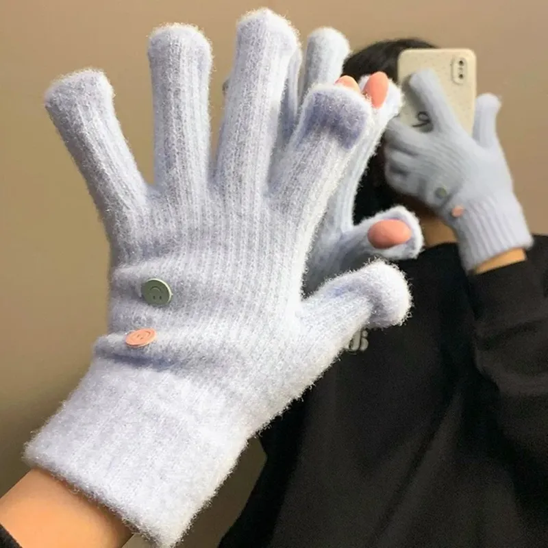 JKEM Acrylic Knit Gloves Unisex-16