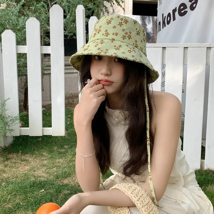 JKEM Cotton Polyester Blend Bucket Hats Women's-5