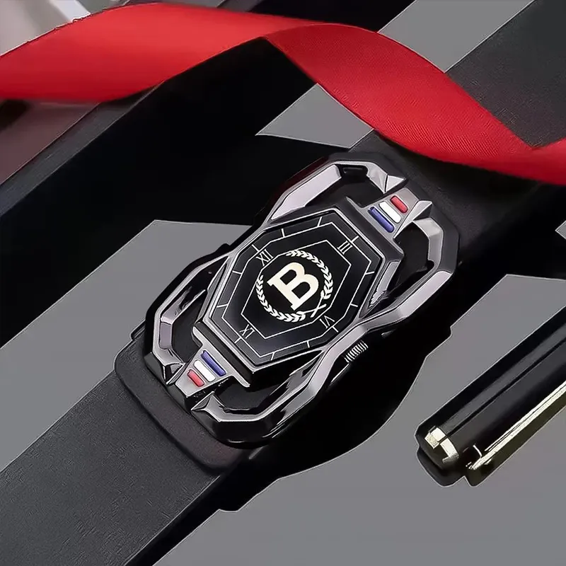 JKEM PU Leather Belts Unisex 3.3cm-3