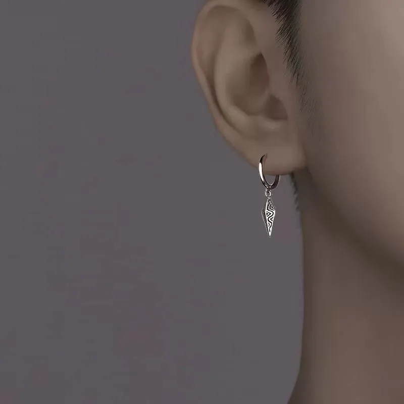 JKEM Titanium Steel Earrings Unisex-3