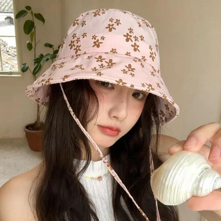 JKEM Cotton Polyester Blend Bucket Hats Women's-9