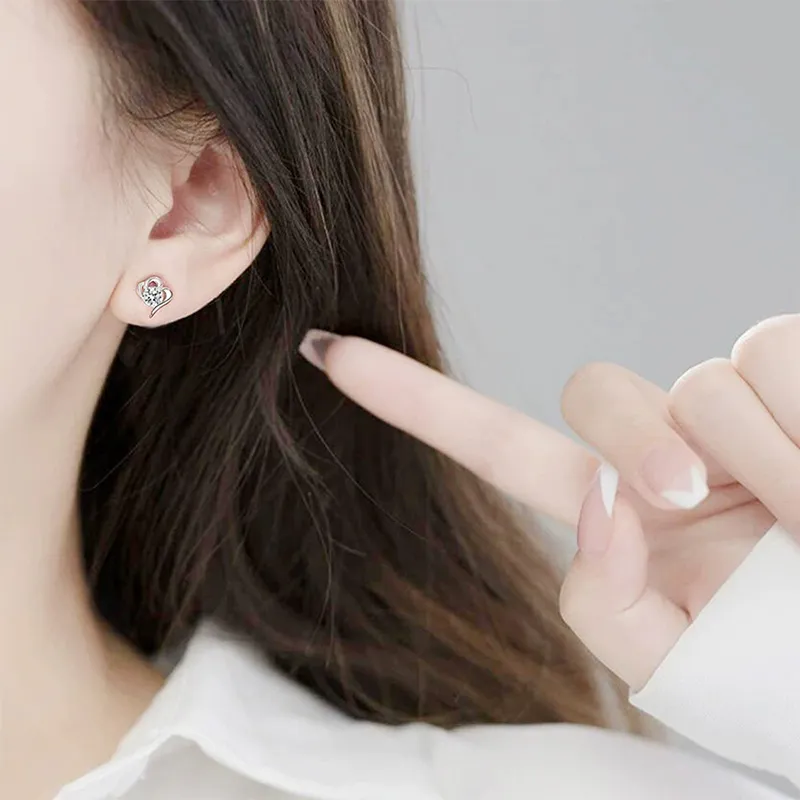JKEM Copper Stud Earrings Women's-4