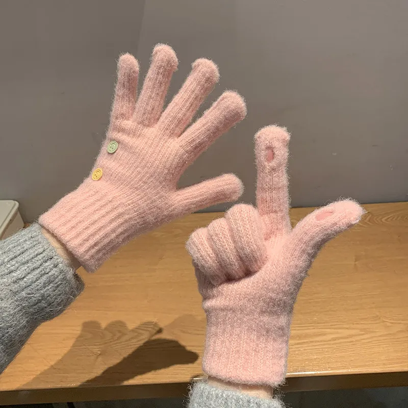 JKEM Acrylic Knit Gloves Unisex-4