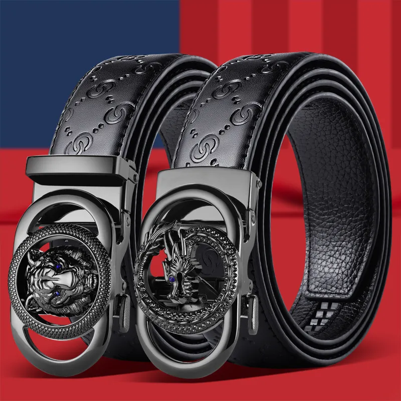 JKEM PU Leather Leather Belts Unisex Width 3.4cm-1