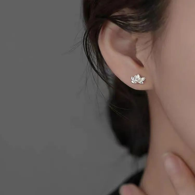 JKEM 925 Sterling Silver Stud Earrings Women's-2