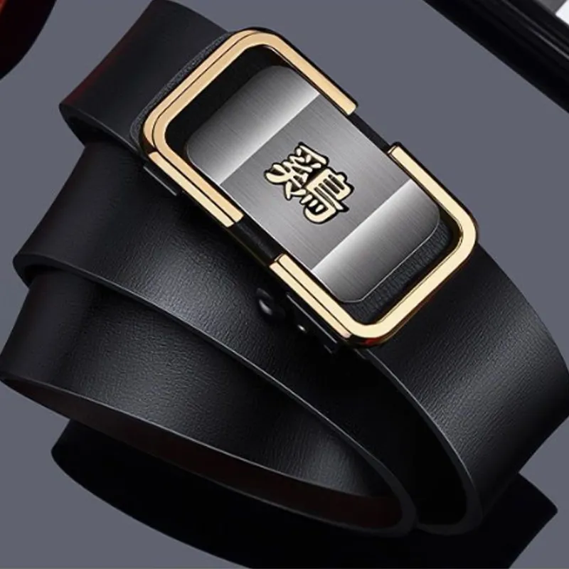 JKEM PU Leather Belts Unisex 3.2cm-3