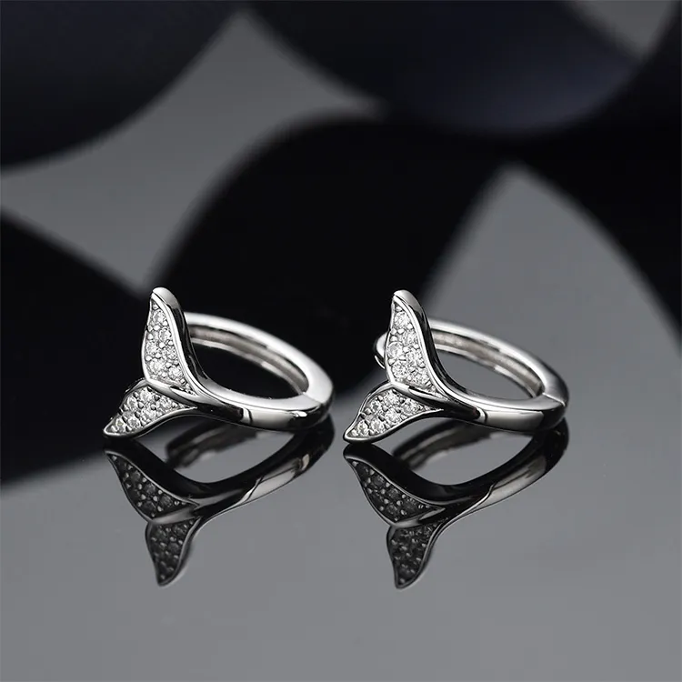 JKEM 925 Sterling Silver Earrings Unisex-6