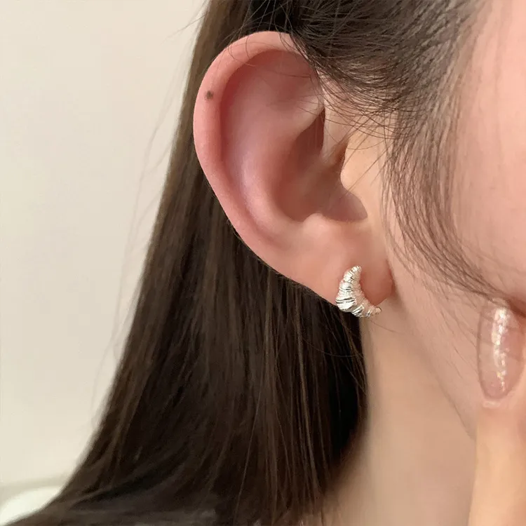 JKEM Copper Stud Earrings Women's-5