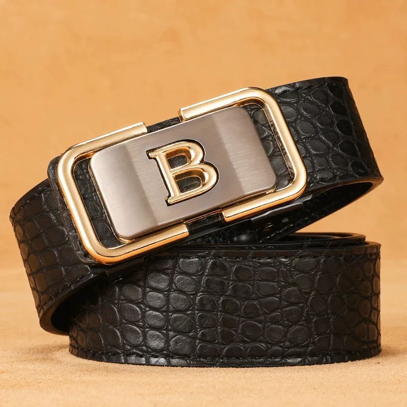 JKEM Alloy Leather Belts Unisex 4cm-5