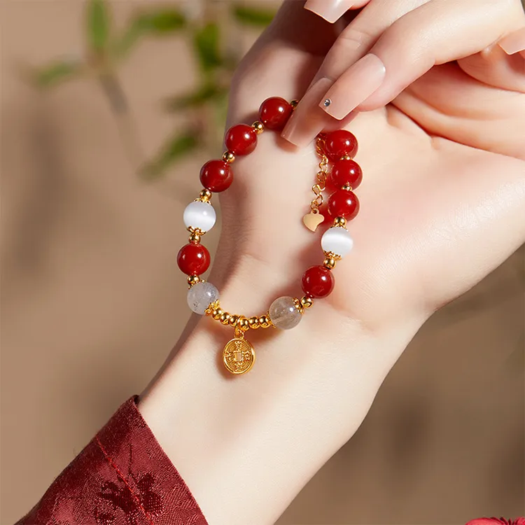 JKEM Agate Jade Bracelets Women's-4
