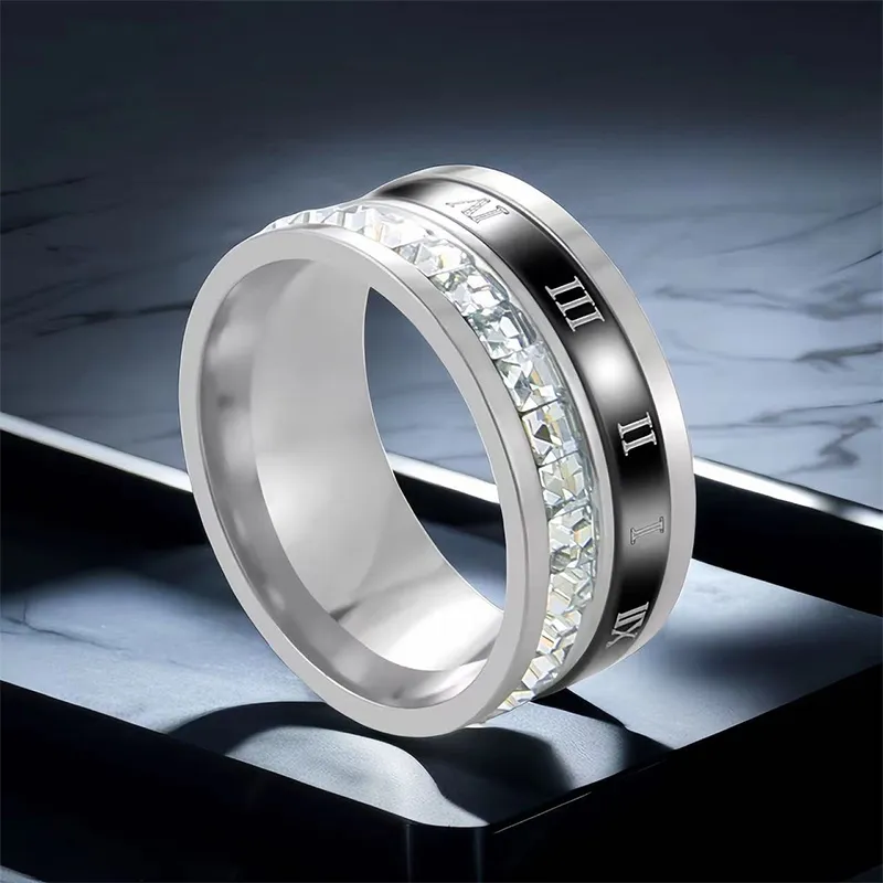 JKEM Titanium Steel Rings Unisex-12