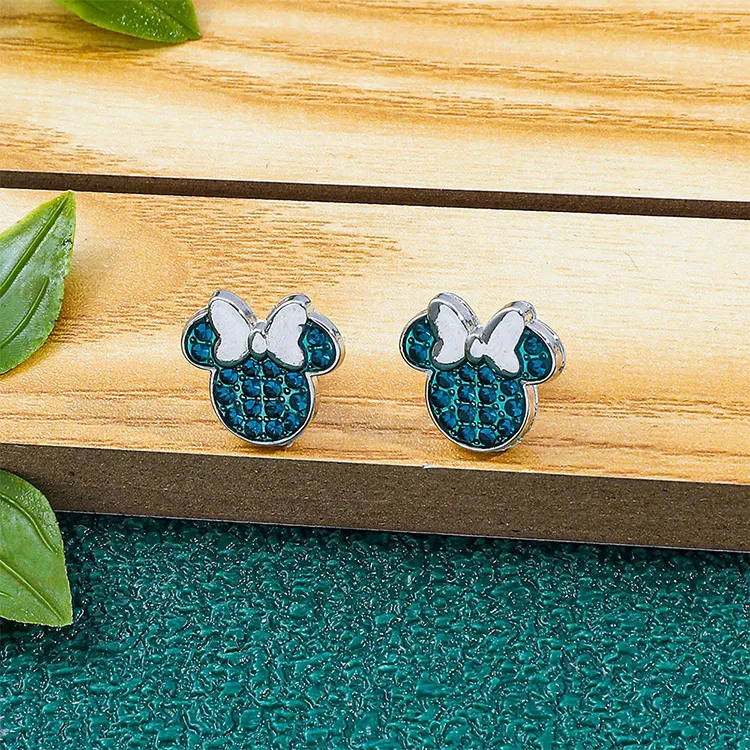 JKEM Zinc Alloy/Zircon Stud Earrings Women's-5