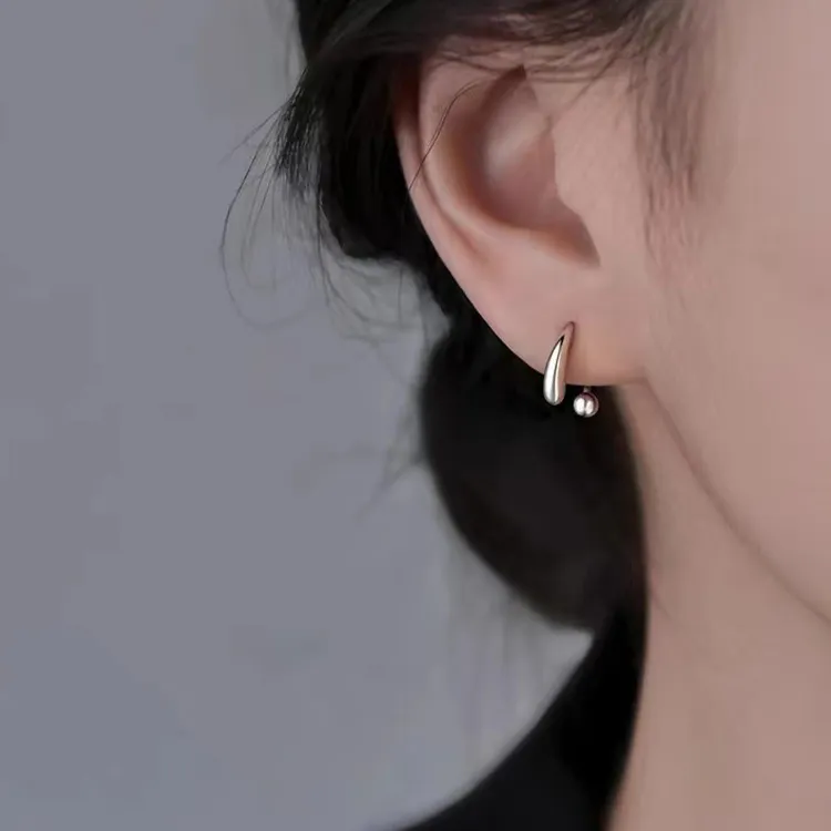 JKEM 925 Sterling Silver Earrings Unisex-3