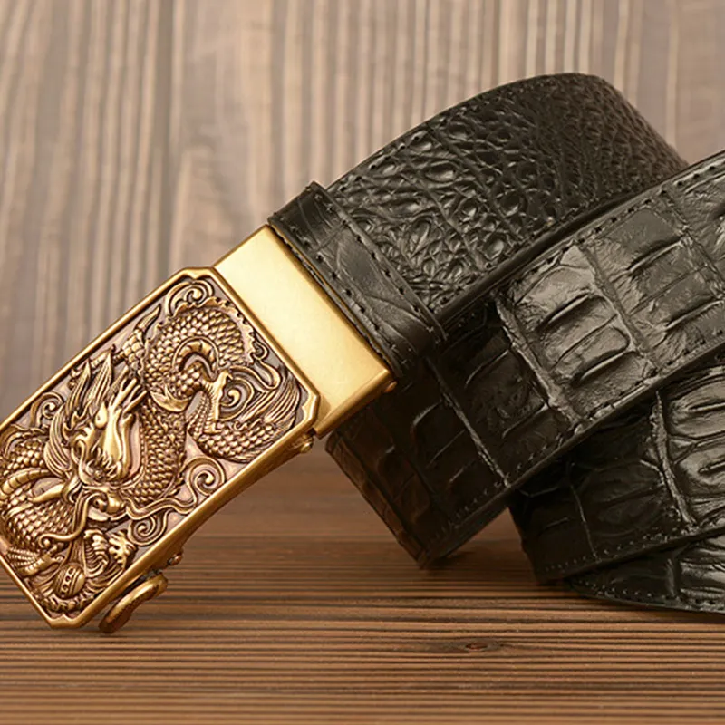 JKEM Alloy Leather Belts Unisex 4cm-2