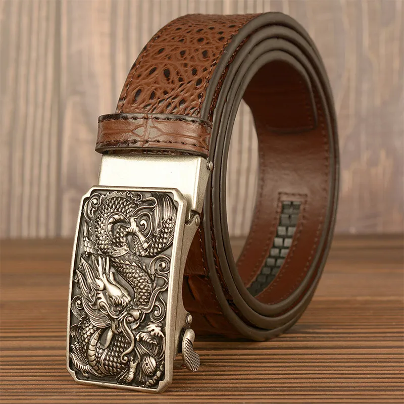 JKEM Alloy Leather Belts Unisex 4cm-17