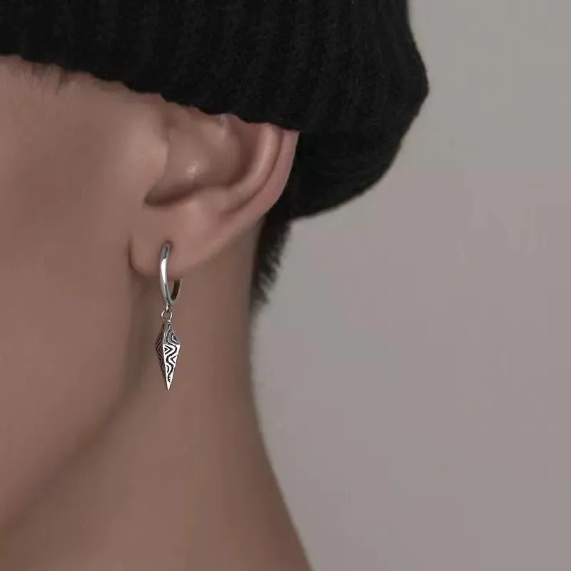 JKEM Titanium Steel Earrings Unisex-2