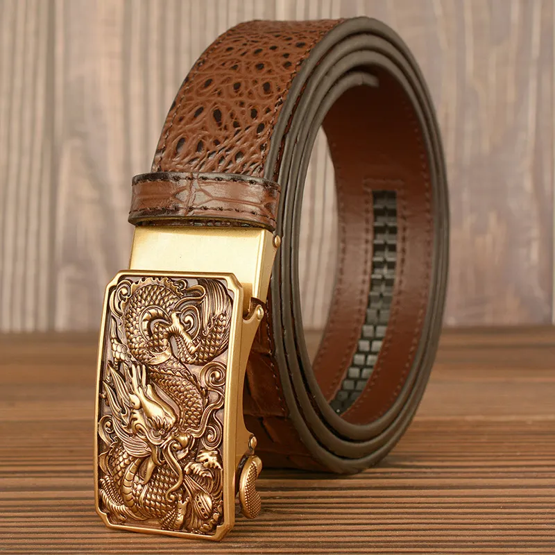 JKEM Alloy Leather Belts Unisex 4cm-12