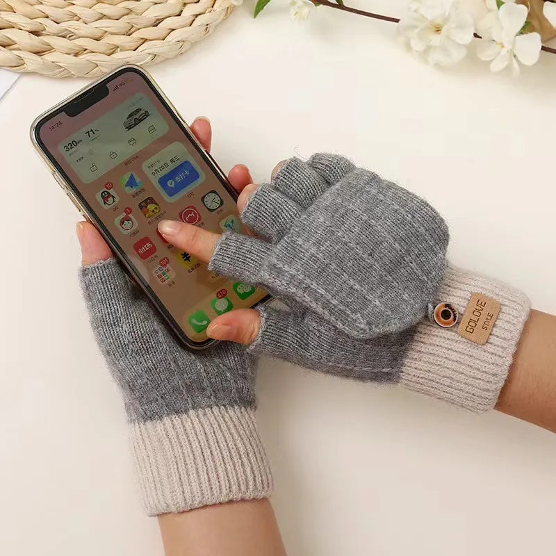 JKEM Cashmere Knit Gloves Unisex-5