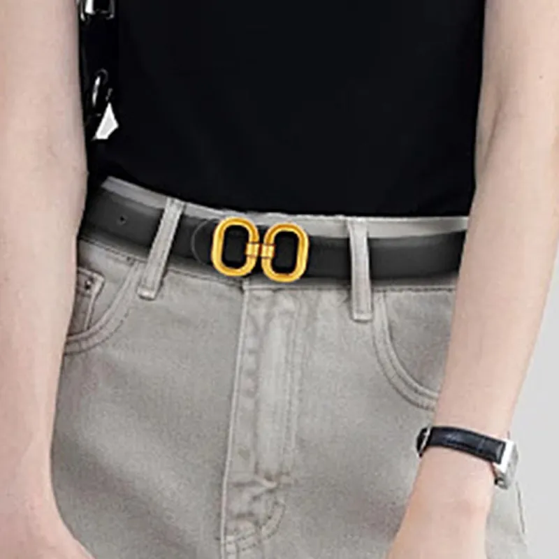 JKEM PU Leather Belts Women's 2.3cm-6