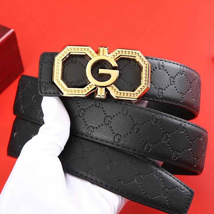 JKEM Cow Split Leather Belts Unisex 3.5cm-4