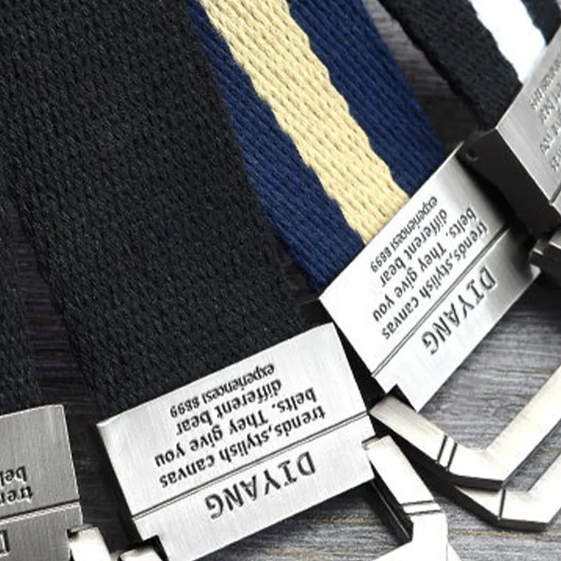 JKEM Canvas/Alloy Sports Belts Unisex 3CM-2