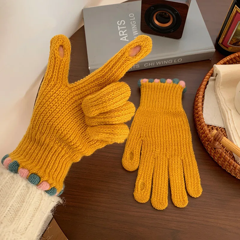 JKEM Polyester Knit Gloves Women's-3