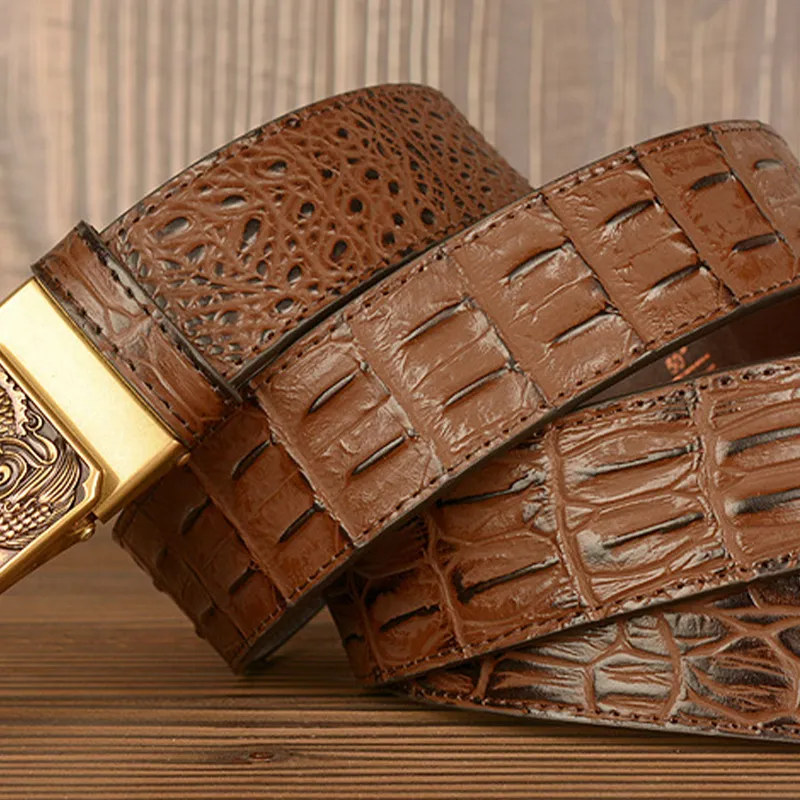 JKEM Alloy Leather Belts Unisex 4cm-13