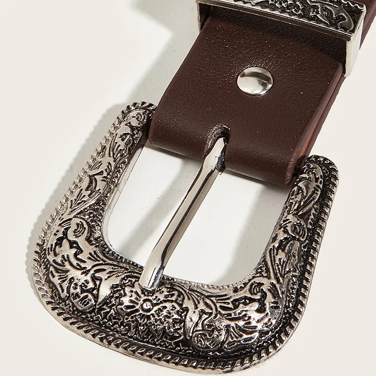 JKEM Cow Leather Belts Women's 3.3cm-3