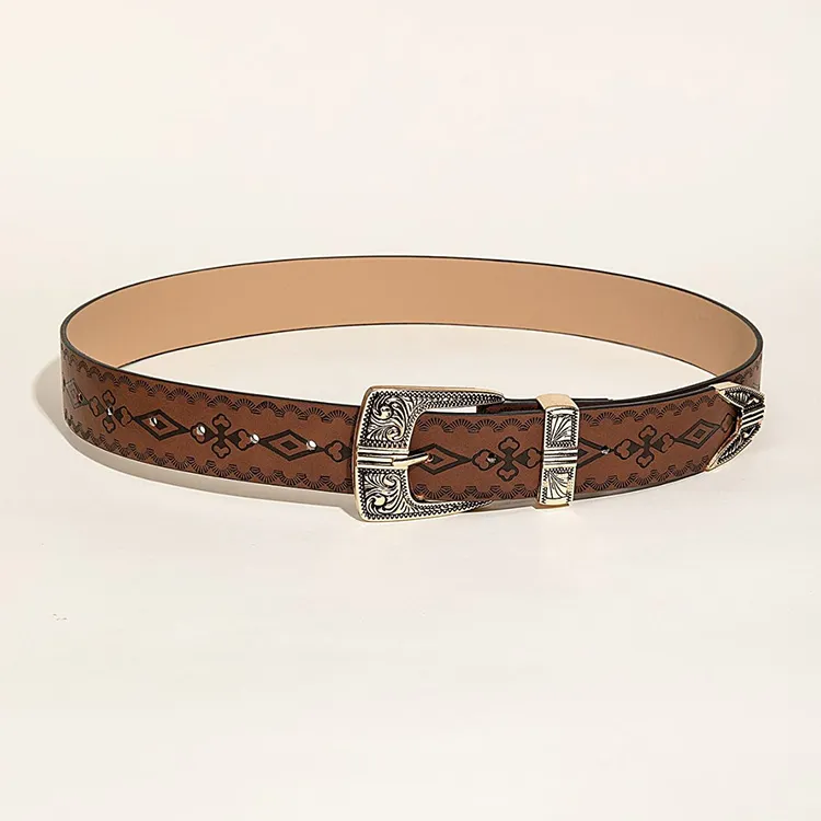 JKEM PU Leather Belts Unisex 3.8cm-5