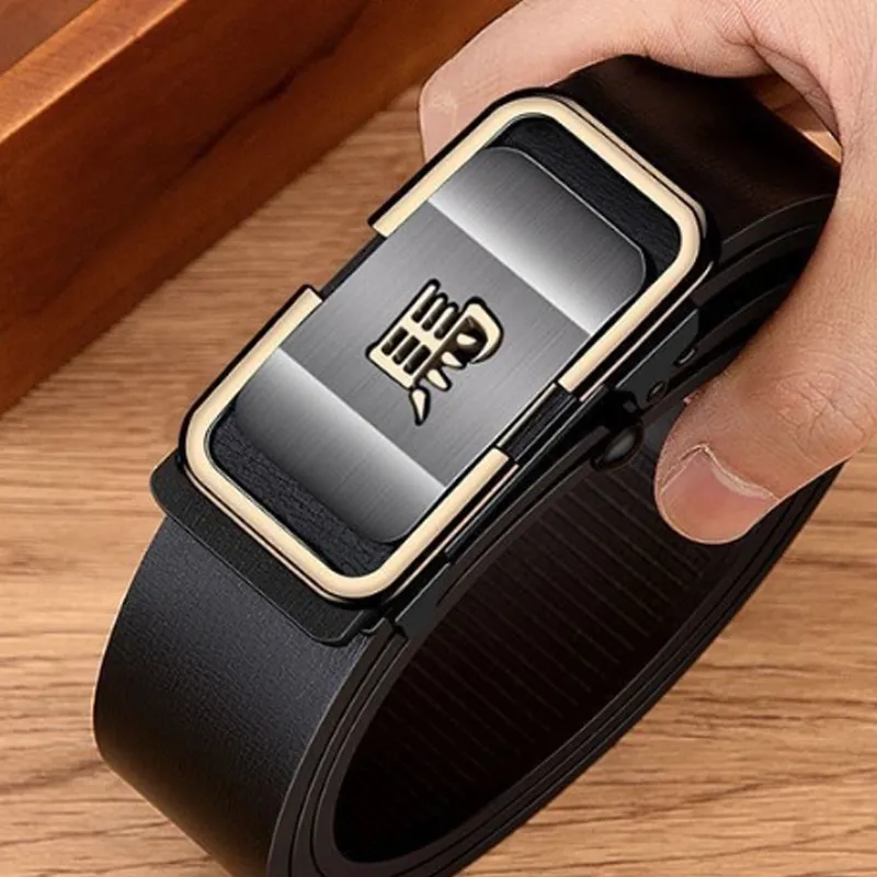 JKEM PU Leather Belts Unisex 3.2cm-4