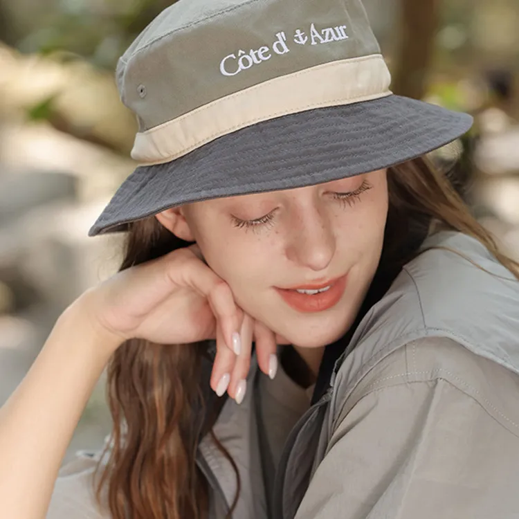 JKEM Cotton Polyester Blend Bucket Hats Unisex-6