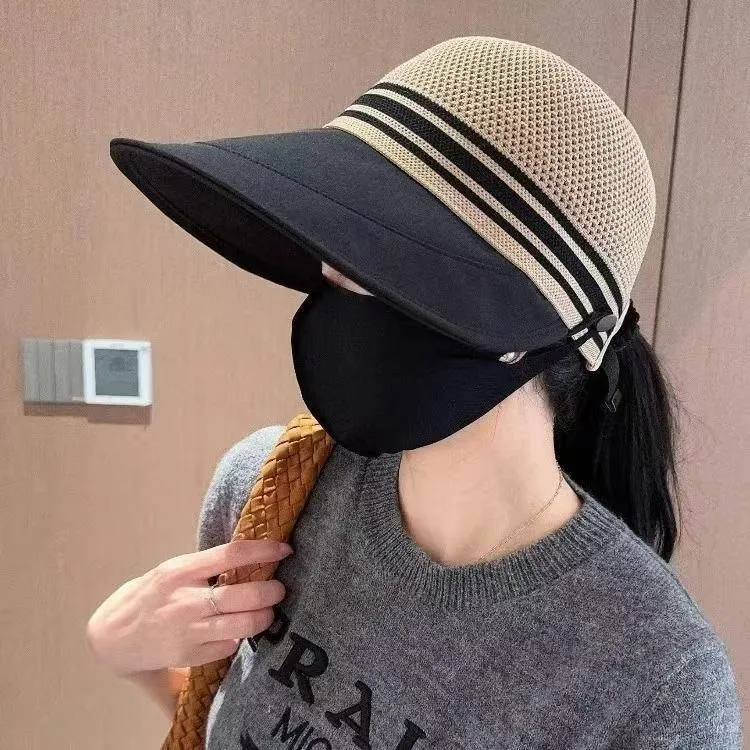 JKEM Cotton Polyester Blend Sun Protection Hats Women's-9