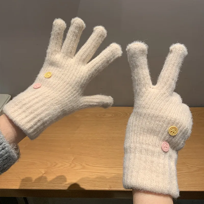 JKEM Acrylic Knit Gloves Unisex-1